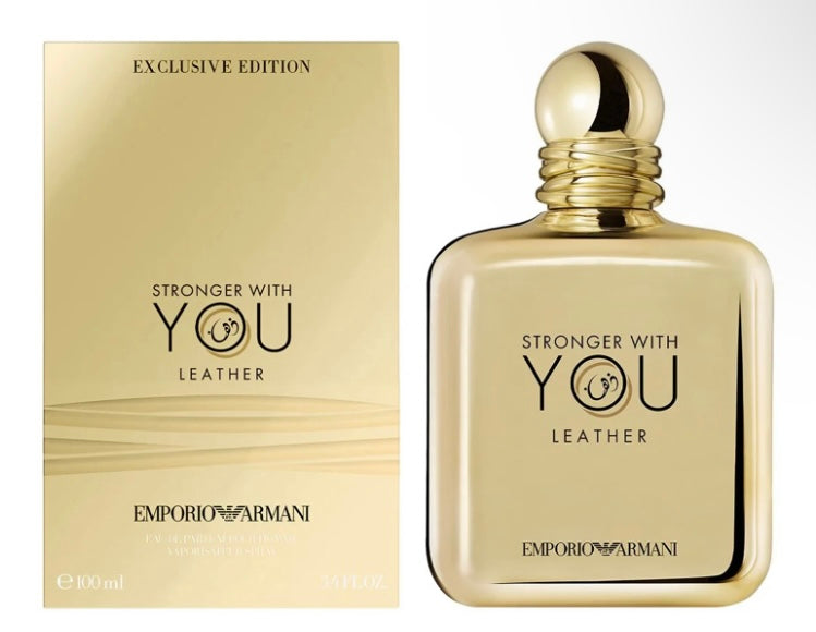 Stronger With You Leather Eau de Parfum By Giorgio Armani – Men